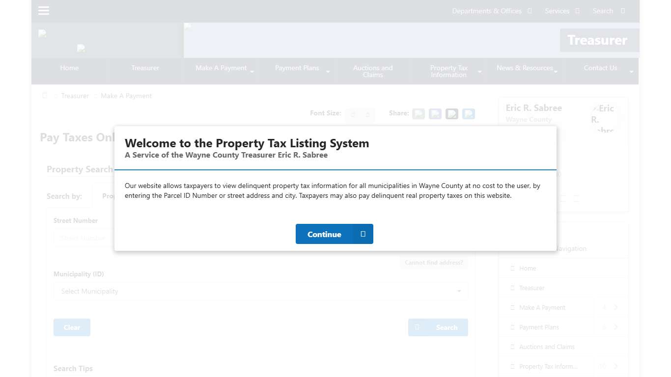 Pay Taxes Online | Treasurer